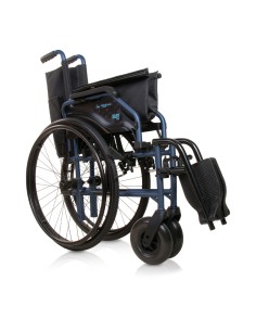 Silla de ruedas de aluminio plegable con ruedas traseras grandes | Saby 31 | Azul o Gris | TotalCare 2