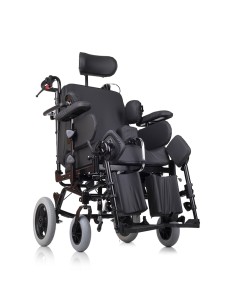 Silla de ruedas basculante con reposacabezas | reforzada de acero | Balance 10/11