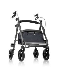 Andador con asiento, respaldo, cesta y reposapies |... 2