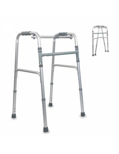 Andador caminador sin ruedas de aluminio plegable y...