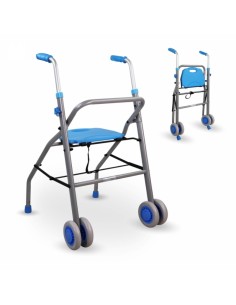 Andador de aluminio ligero plegable y regulable con...