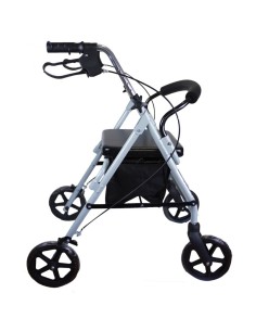 Andador de aluminio plegable y regulable con cesta,... 2