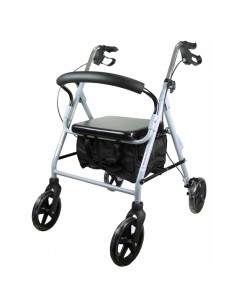 Andador de aluminio plegable y regulable con cesta,...