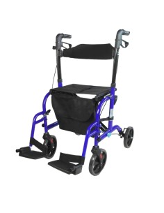 Andador de aluminio plegable y regulable con cesta,...