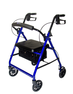 Andador de aluminio plegable y regulable con cesta,...