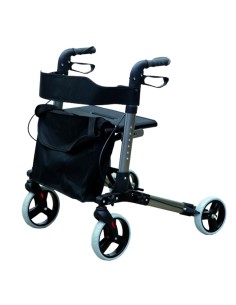 Andador de aluminio plegable y regulable | Hasta 136 Kg |...