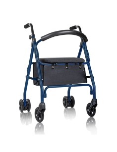 Andador de aluminio plegable y regulable con asiento,...