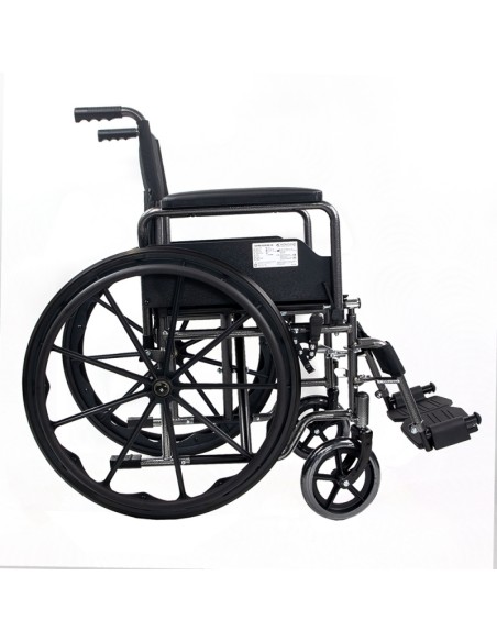 Silla de ruedas plegable de acero | Autopropulsable | Ruedas traseras extraíbles | Modelo S220 Sevilla