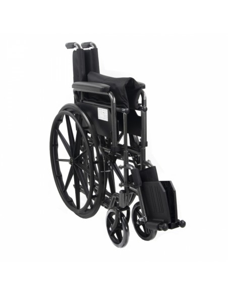 Silla de ruedas plegable de acero | Autopropulsable | Ruedas traseras extraíbles | Modelo S220 Sevilla