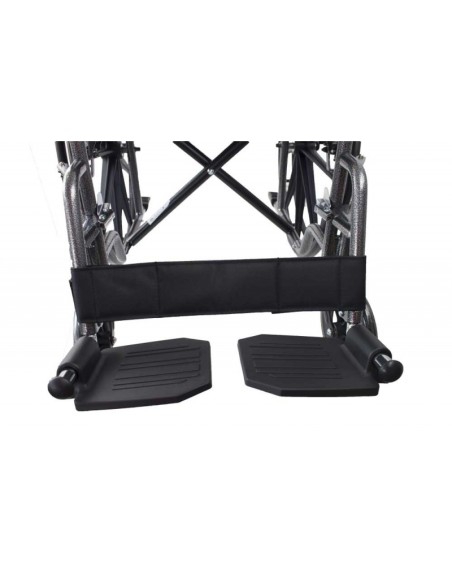 Silla de ruedas plegable de acero | Autopropulsable | Ruedas traseras extraíbles | Modelo S220 Sevilla