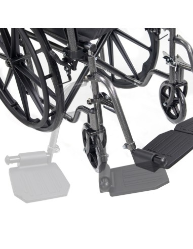 Silla de ruedas plegable de acero |...