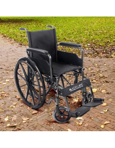 Silla de ruedas plegable de acero |...