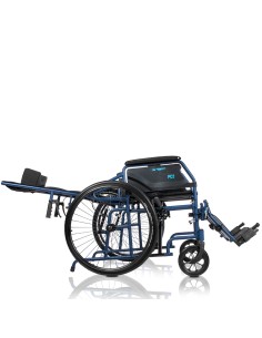 Silla de ruedas de acero plegable con respaldo reclinable... 2