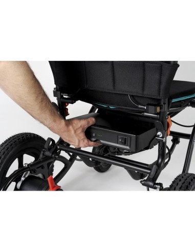 Silla de ruedas eléctrica plegable de reducidas...