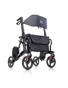 Andador de aluminio plegable 2 en 1 con reposapiés |... 2