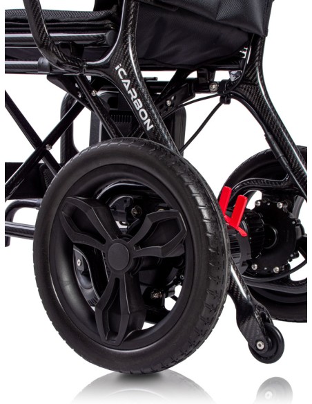 Silla de ruedas eléctrica plegable y ultraligera de fibra de carbono | iCARBON