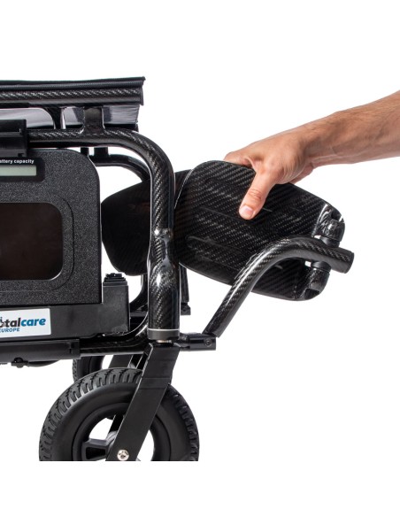 Silla de ruedas eléctrica plegable y ultraligera de fibra de carbono | iCARBON