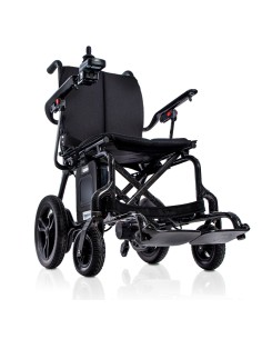 Silla de ruedas eléctrica plegable y ultraligera de fibra...