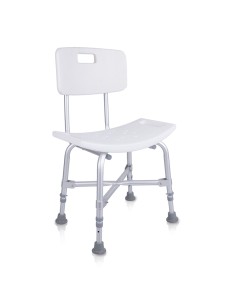 Silla de ducha con respaldo | Regulable en altura |... 2