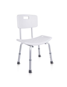 Silla de ducha con respaldo | Regulable en altura |...