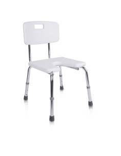 Silla de ducha con asiento herradura | Regulable en...
