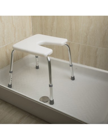 Banqueta de ducha con asiento herradura