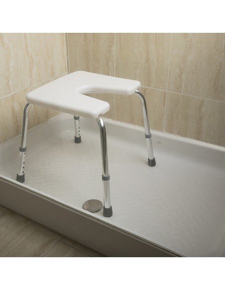 Banqueta de ducha con asiento herradura