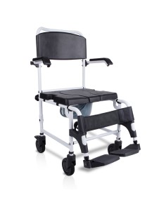 Silla inodoro con ruedas y reposapiés