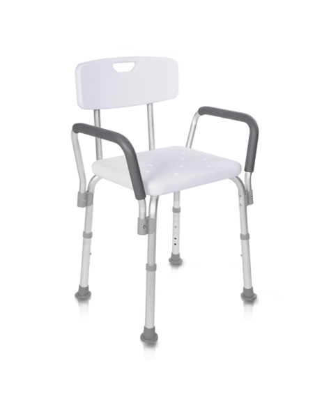 Silla de ducha con reposabrazos