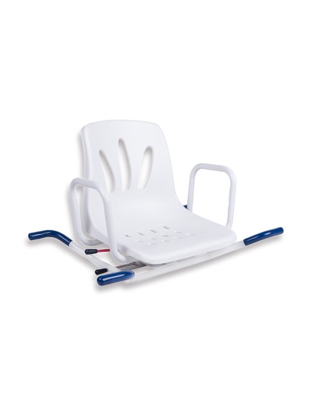 Asiento giratorio para la bañera fabricado en acero inoxidable