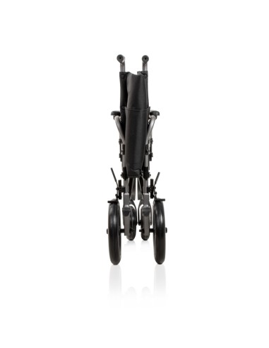 Silla de ruedas de acero plegable de empuje...