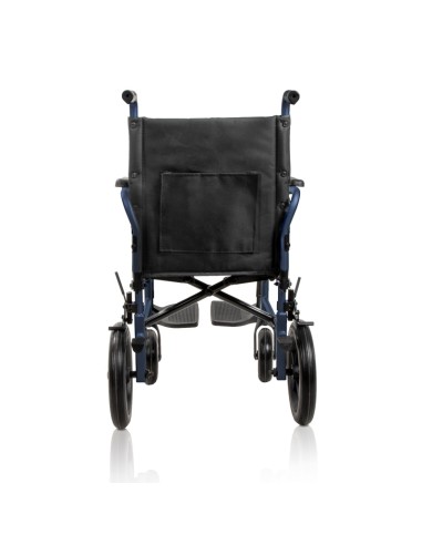 Silla de ruedas de acero plegable de empuje...