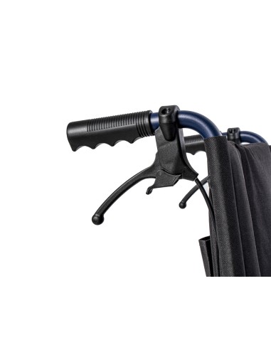 Silla de ruedas de acero plegable de empuje...