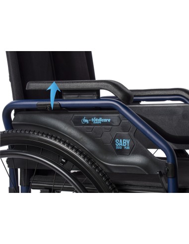 Silla de ruedas de acero plegable de empuje...