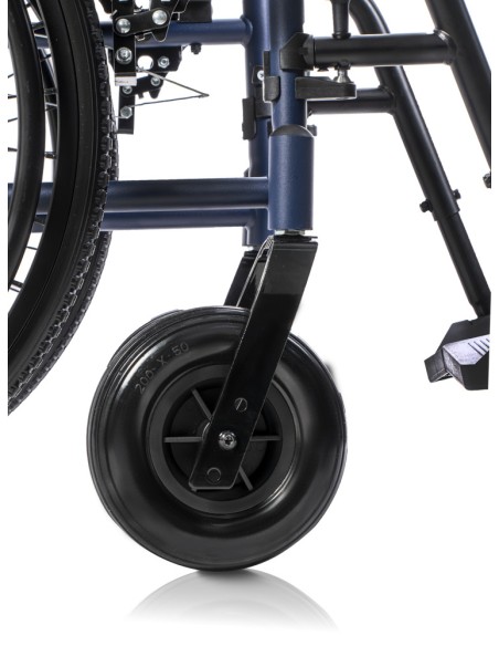 Silla de ruedas de acero plegable de empuje asistido | Saby-20 Plus Totalcare