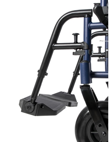 Silla de ruedas de acero plegable de empuje...