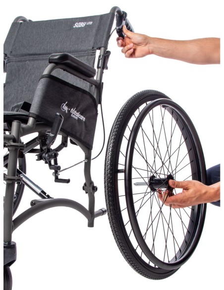Silla de ruedas de aluminio | Ultra ligera autopropulsable | Saby Lite Totalcare