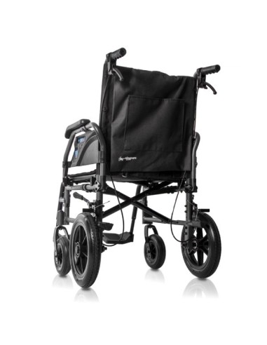 Silla de ruedas de aluminio plegable de empuje...