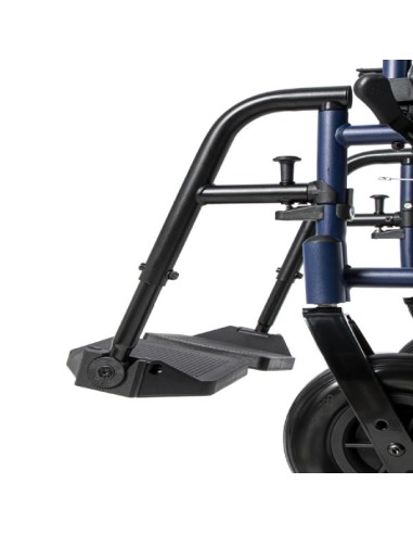 Silla de ruedas de aluminio plegable de empuje...