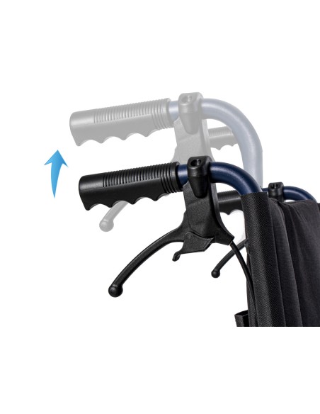 Silla de ruedas de aluminio plegable de empuje asistido | Saby-30 Plus Totalcare