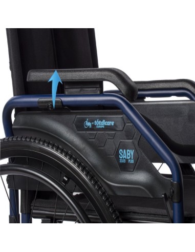 Silla de ruedas de aluminio plegable de empuje...