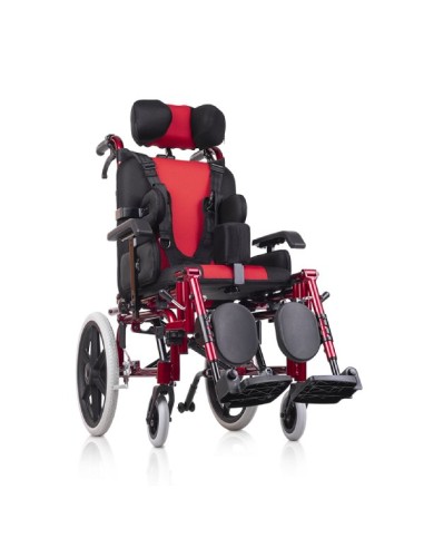 Silla de ruedas infantil reclinable y...