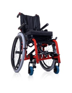 Silla de ruedas manual de aluminio infantil | Verde o...