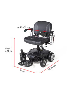 Silla de ruedas eléctrica desmontable | R121 Eclipse River 2