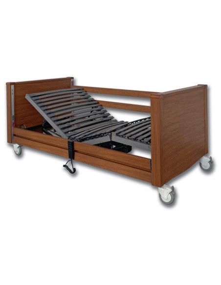 Cama articulada eléctrica con carro elevador premium | Integra en madera | Vega Lamalit | Varios colores