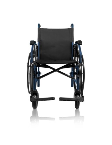 Silla de ruedas de acero plegable...