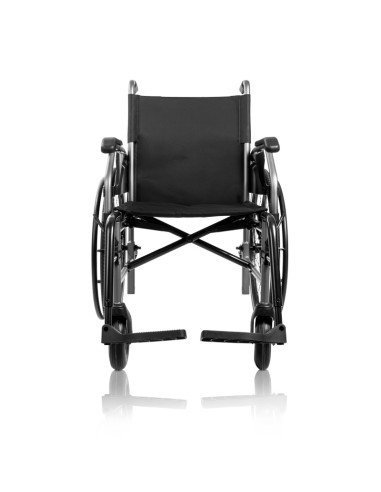 Silla de ruedas de acero plegable...