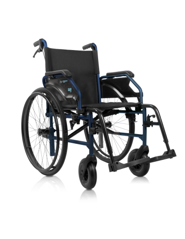 Silla de ruedas de acero plegable...