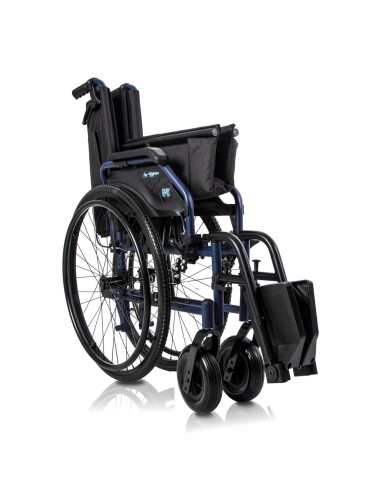 Silla de ruedas de acero plegable...