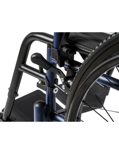 Silla de ruedas de acero plegable...